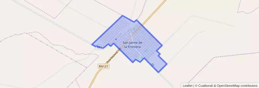 Mapa de ubicacion de San Jaime de la Frontera.