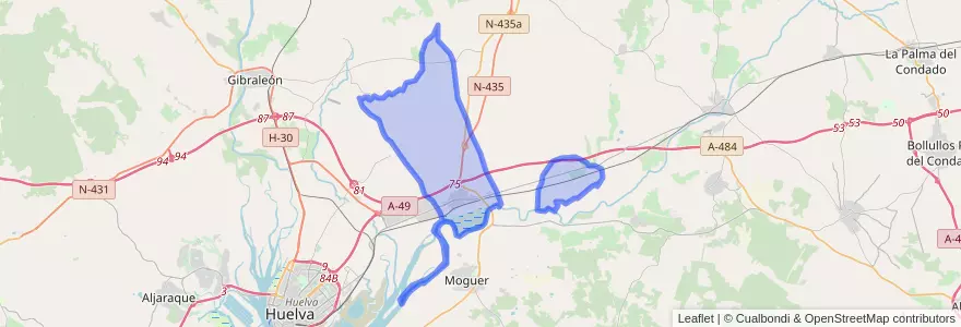 Mapa de ubicacion de San Juan del Puerto.