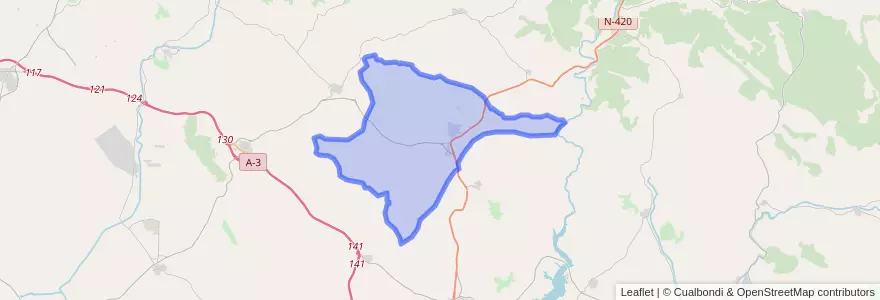 Mapa de ubicacion de San Lorenzo de la Parrilla.