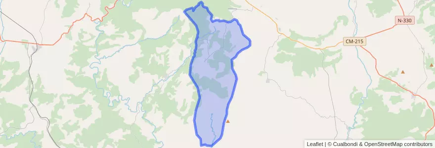 Mapa de ubicacion de San Martín de Boniches.