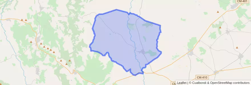 Mapa de ubicacion de San Martín de Montalbán.