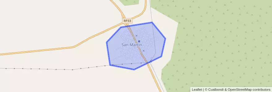 Mapa de ubicacion de San Martín.
