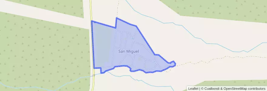 Mapa de ubicacion de San Miguel.