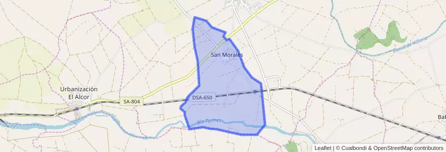 Mapa de ubicacion de San Morales.