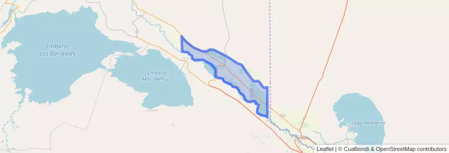 Mapa de ubicacion de San Patricio del Chañar.