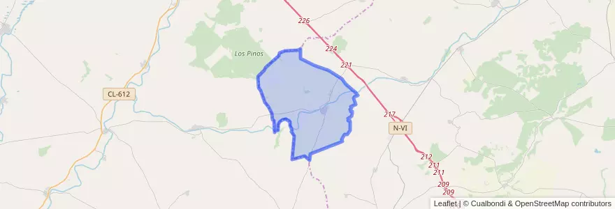 Mapa de ubicacion de San Pedro de Latarce.
