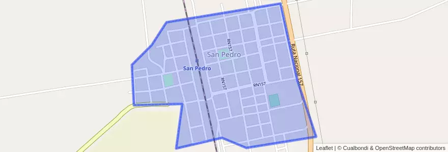 Mapa de ubicacion de San Pedro.