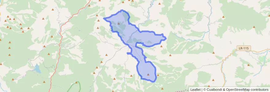 Mapa de ubicacion de San Román de Cameros.