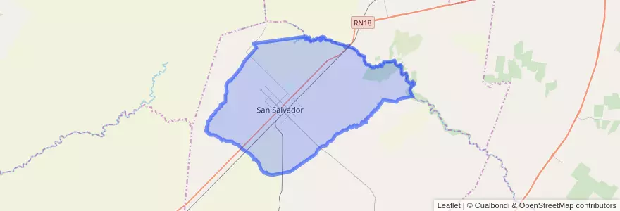 Mapa de ubicacion de San Salvador.