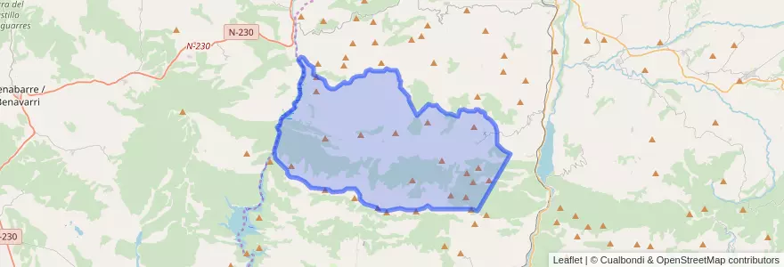 Mapa de ubicacion de Sant Esteve de la Sarga.
