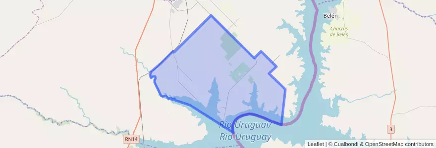 Mapa de ubicacion de Santa Ana.