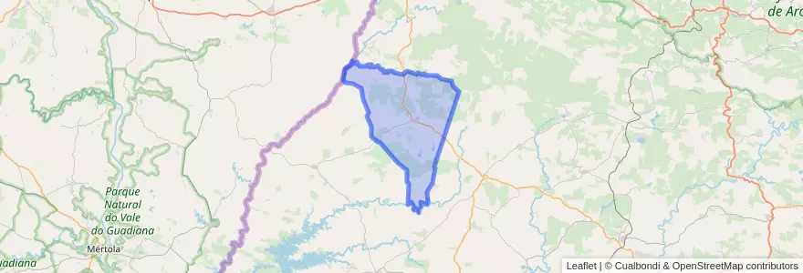 Mapa de ubicacion de Santa Bárbara de Casa.