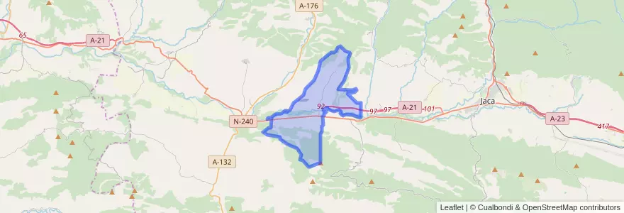 Mapa de ubicacion de Santa Cilia.