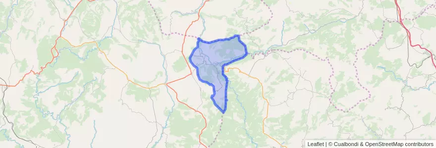 Mapa de ubicacion de Santa Cruz de Moya.