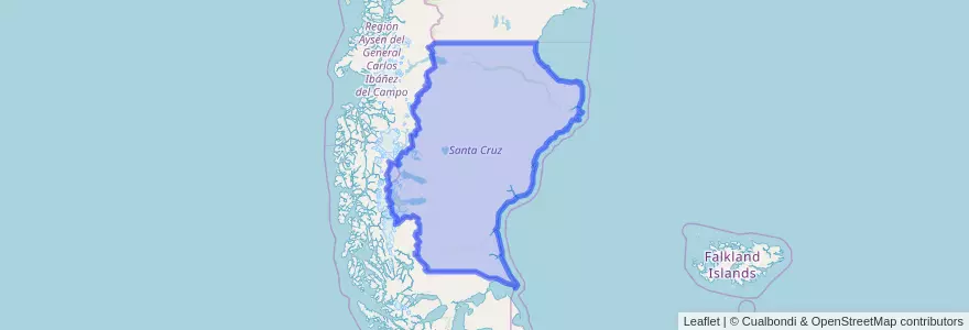 Mapa de ubicacion de Санта-Крус.