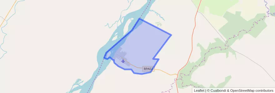 Mapa de ubicacion de Santa Elena.