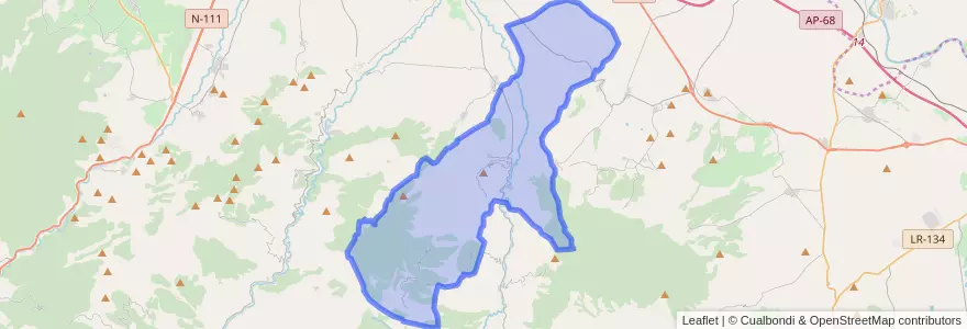 Mapa de ubicacion de Santa Engracia del Jubera.