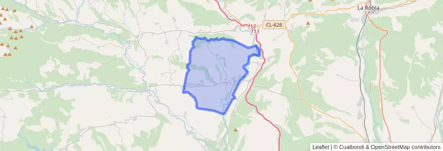 Mapa de ubicacion de Santa María de Ordás.
