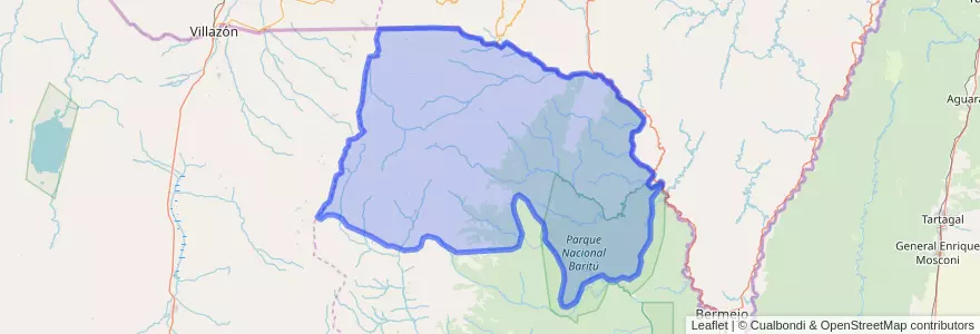 Mapa de ubicacion de Santa Victoria.