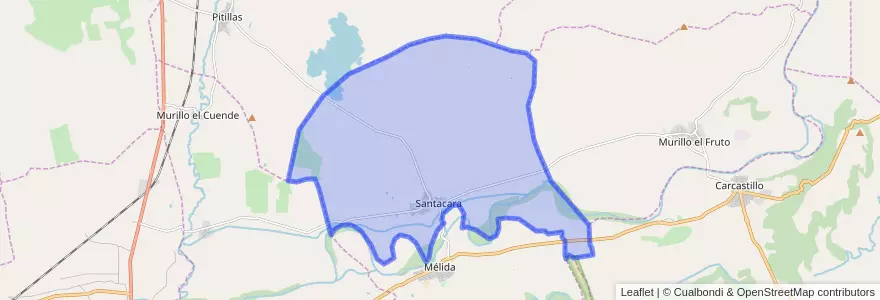 Mapa de ubicacion de Santacara.