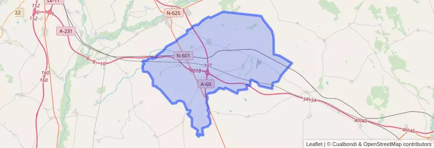 Mapa de ubicacion de Santas Martas.