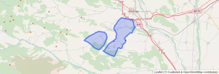Mapa de ubicacion de Santiago Millas.