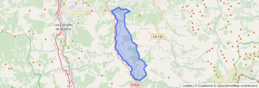 Mapa de ubicacion de Santiurde de Toranzo.
