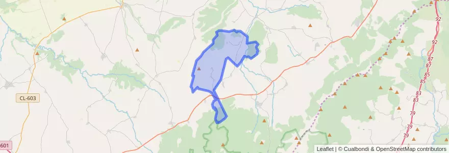 Mapa de ubicacion de Santiuste de Pedraza.