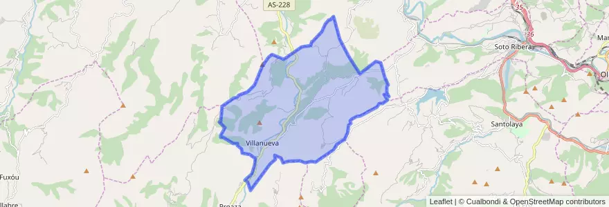 Mapa de ubicacion de Santo Adriano.