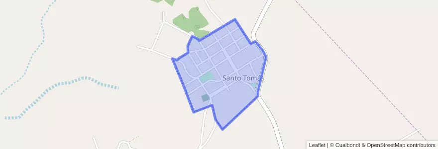 Mapa de ubicacion de Santo Tomás.