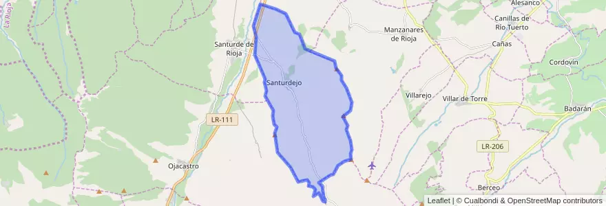 Mapa de ubicacion de Santurdejo.