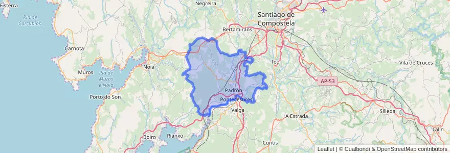 Mapa de ubicacion de O Sar.