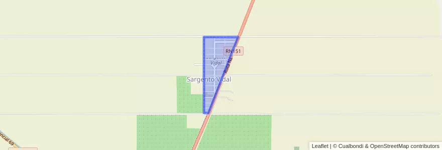 Mapa de ubicacion de Sargento Vidal.