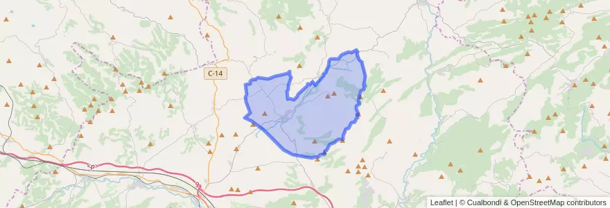 Mapa de ubicacion de Sarral.