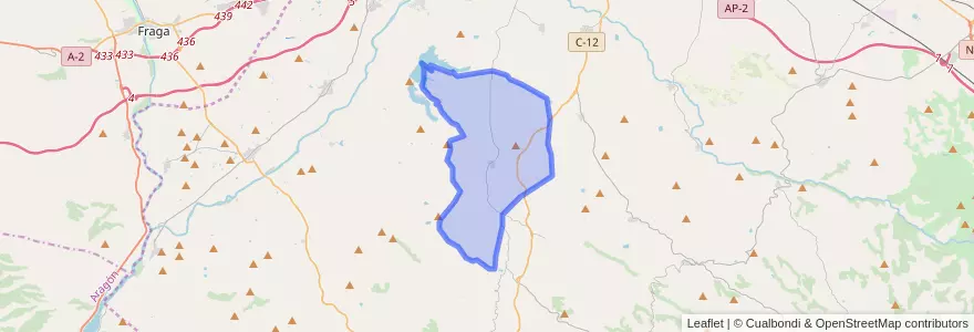 Mapa de ubicacion de Sarroca de Lleida.