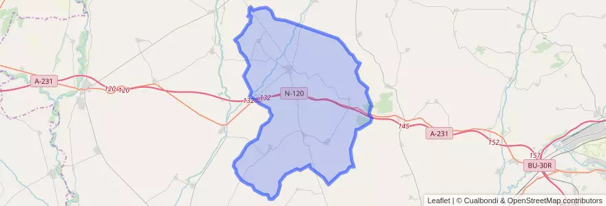 Mapa de ubicacion de Sasamón.