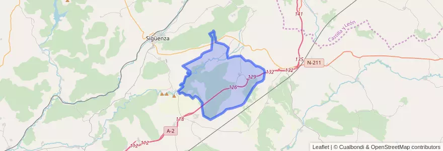 Mapa de ubicacion de Saúca.