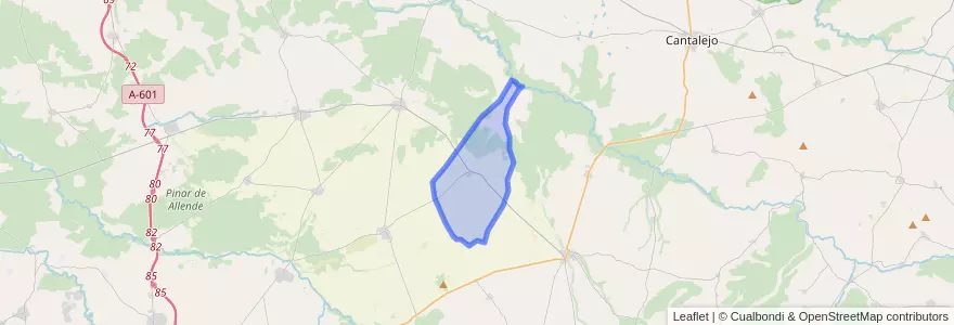 Mapa de ubicacion de Sauquillo de Cabezas.