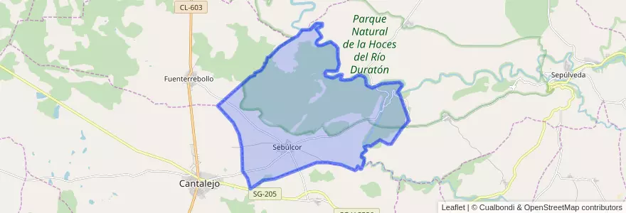Mapa de ubicacion de Sebúlcor.