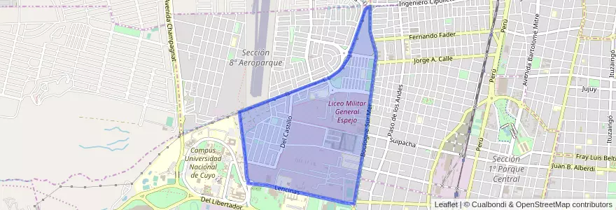 Mapa de ubicacion de Sección 7ª Residencial Parque.