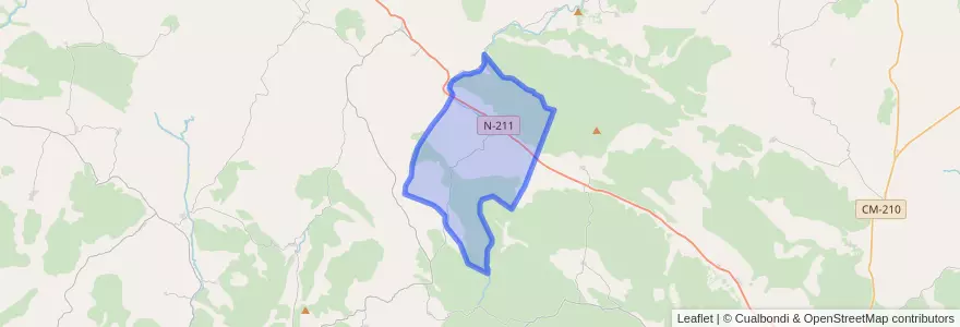 Mapa de ubicacion de Selas.