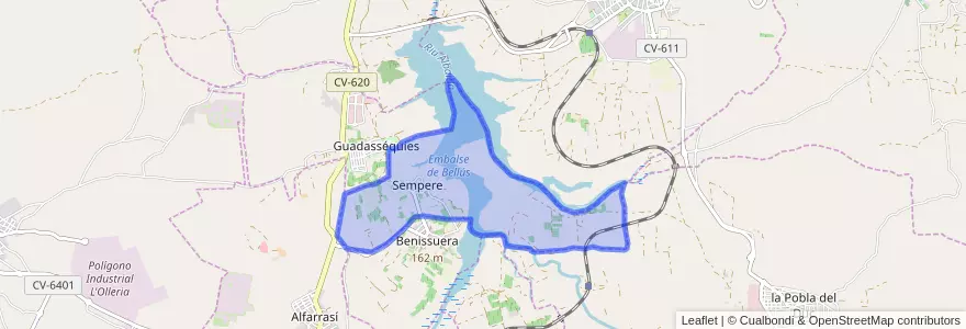 Mapa de ubicacion de Sempere.
