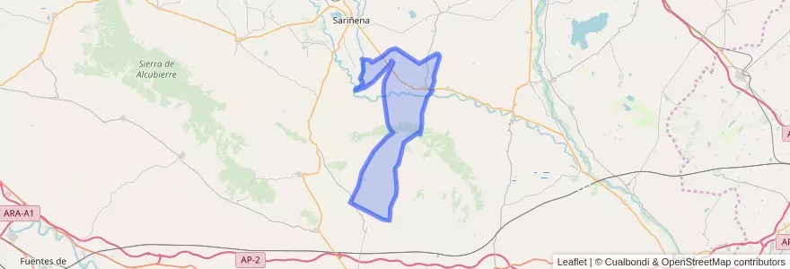 Mapa de ubicacion de Sena.