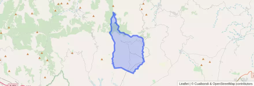Mapa de ubicacion de Senés.