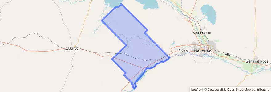 Mapa de ubicacion de Municipio de Senillosa.