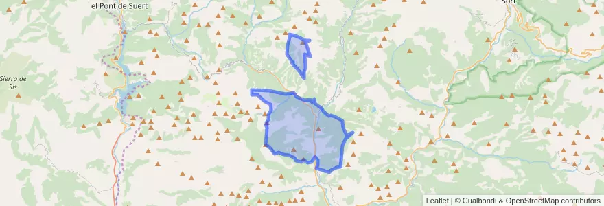 Mapa de ubicacion de Senterada.