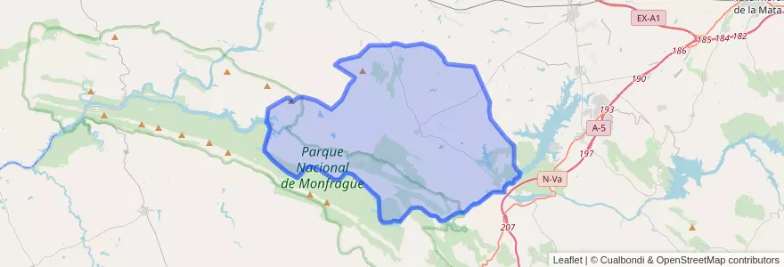 Mapa de ubicacion de Serrejón.