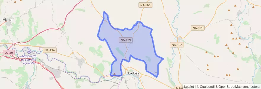 Mapa de ubicacion de Sesma.