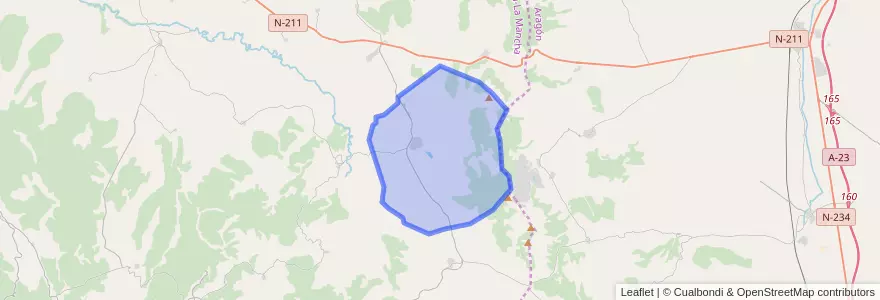 Mapa de ubicacion de Setiles.
