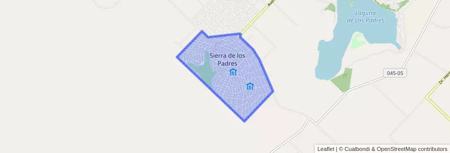 Mapa de ubicacion de Sierra de los Padres.